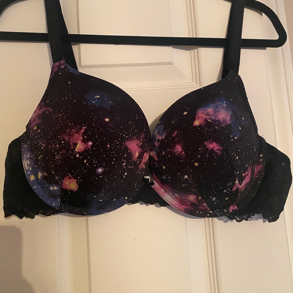 Galaxy themed padded push up bra. Size 40D. Purchased at Torrid. Worn once